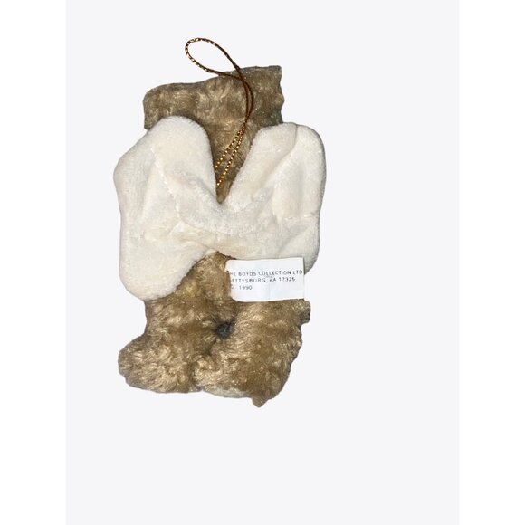 Boyds Collection Brown Teddy Bear Angel Wings Stuffed Animal Plush Ornament - Picture 4 of 7